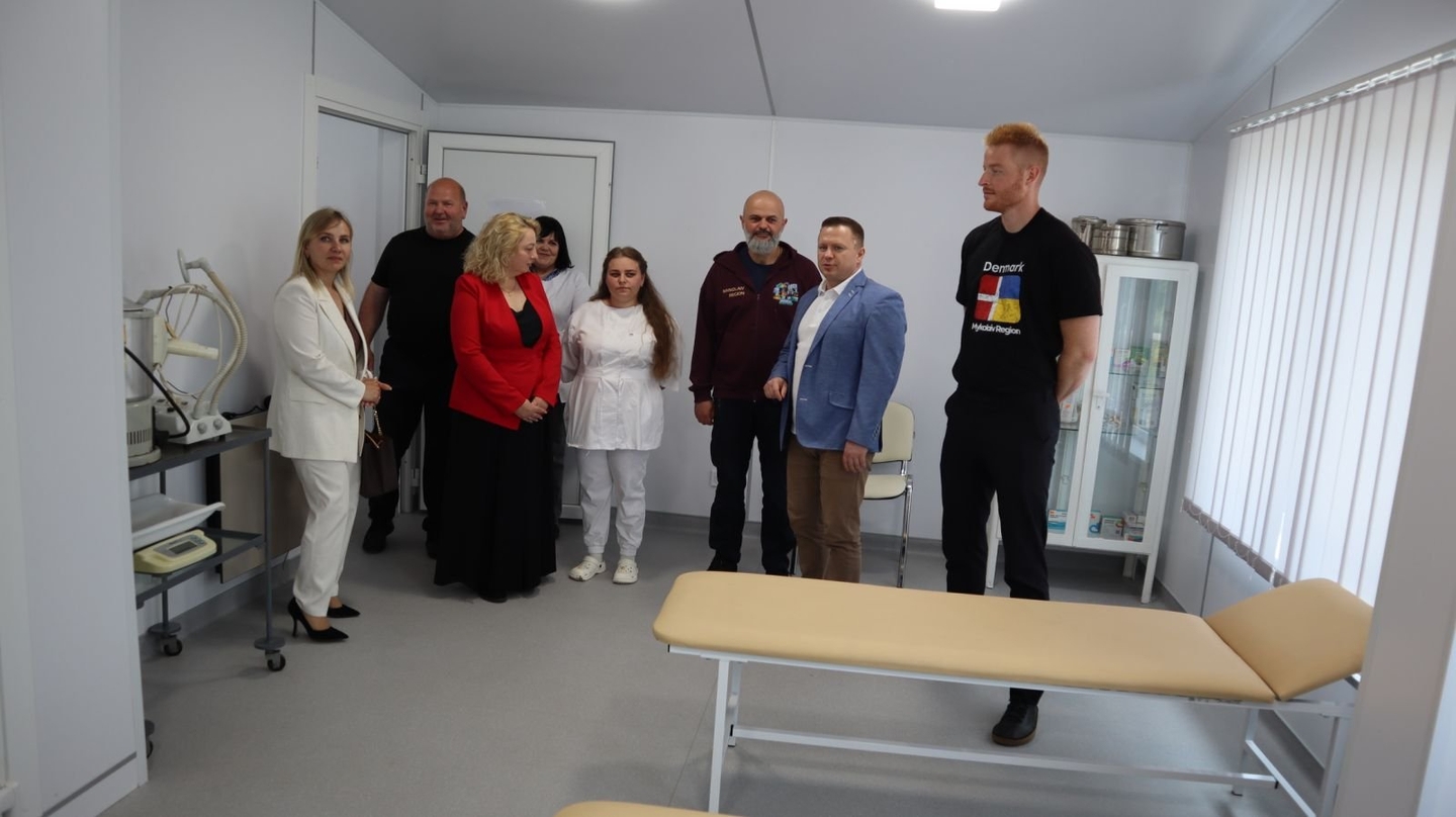 Opening of medical centre in Noviy Buh community